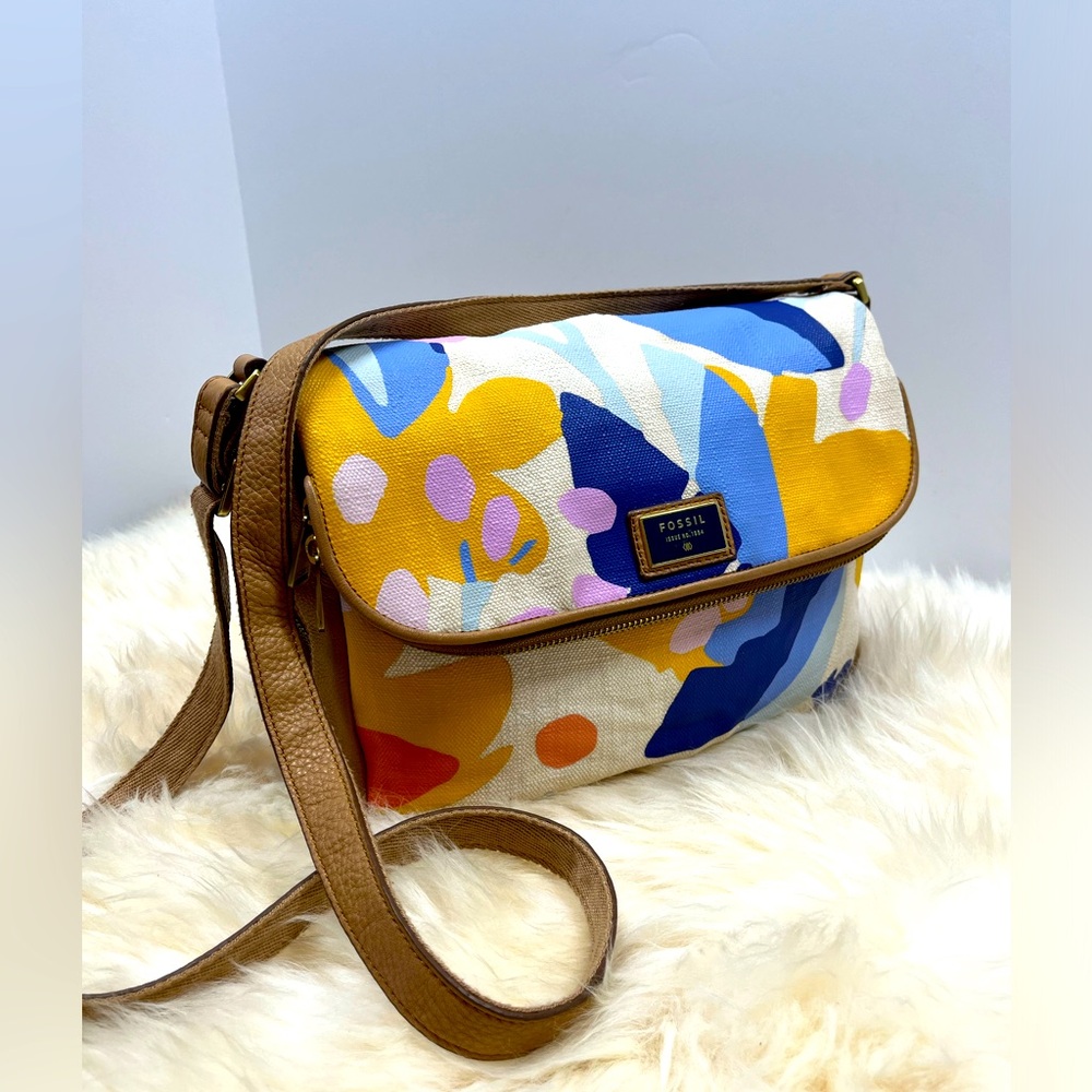 Fossil Preston Watercolor Messenger / Crossbody Bag!